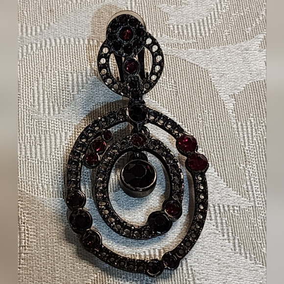 OSCAR DE LA RENTA Vintage 80s Clip On SINGLE 1PC. Earring - Picture 8 of 9